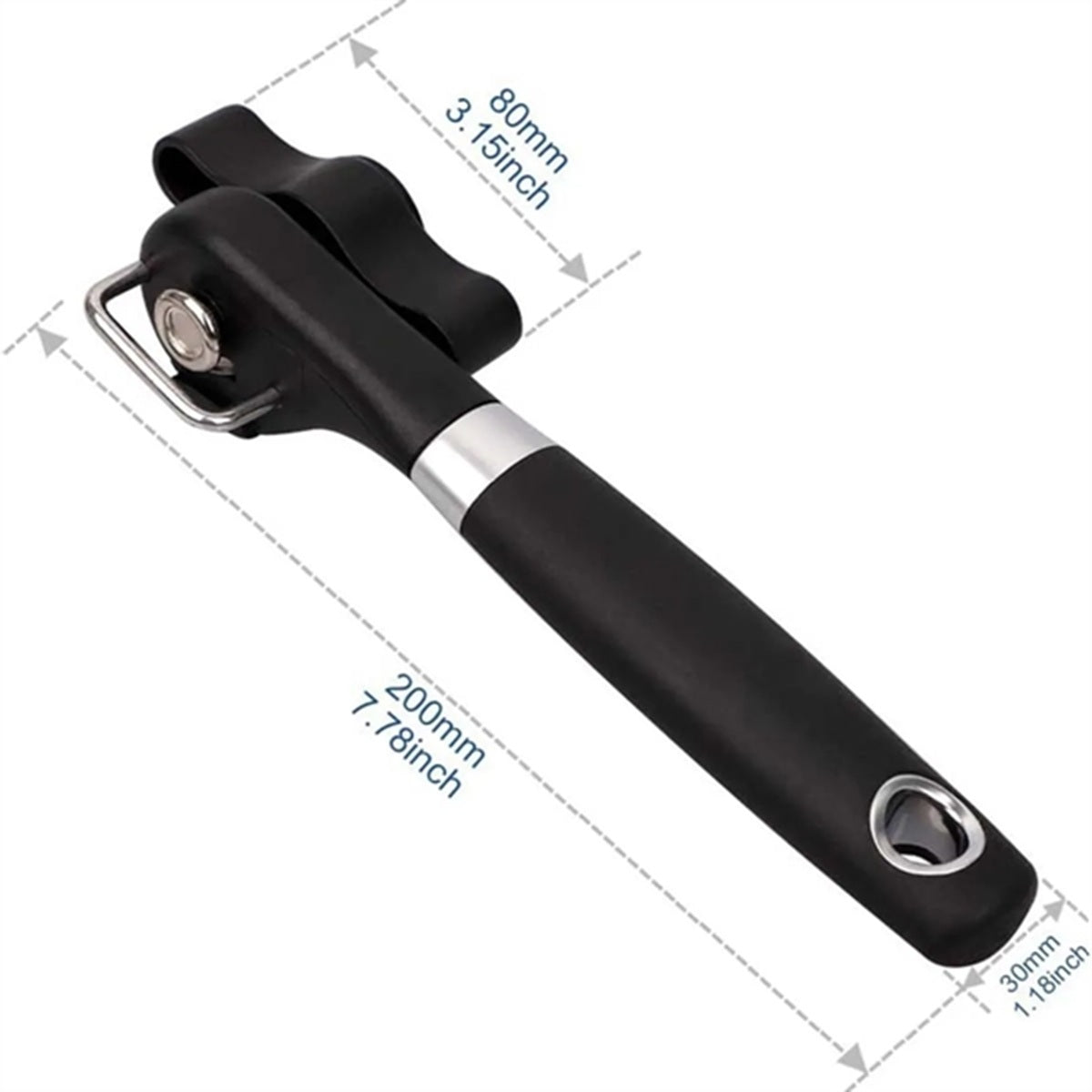 HUPSBY755 Food Safe Stainless Ergonomic Design Edge Cut Can Opener