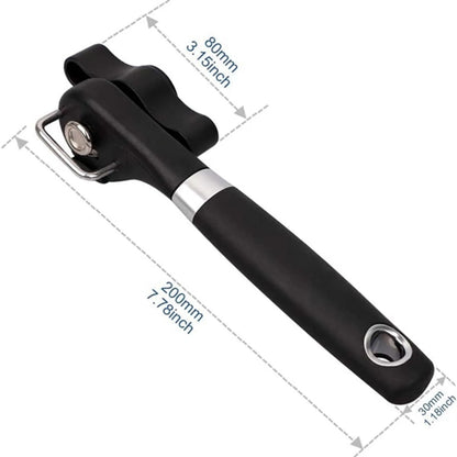 HUPSBY755 Food Safe Stainless Ergonomic Design Edge Cut Can Opener