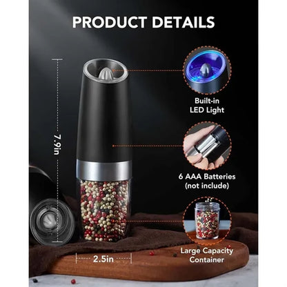 HUPSBY780 Gravity Electric Salt Pepper Grinder