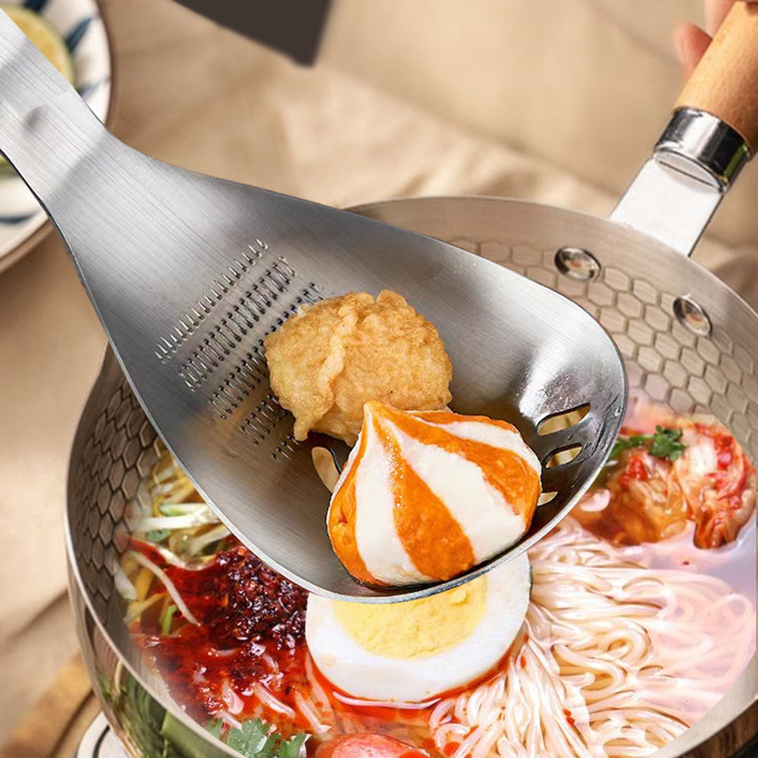 HUPSBY781 Multi-purpose Spoon and Fork Bottle Opener Potato Press Egg