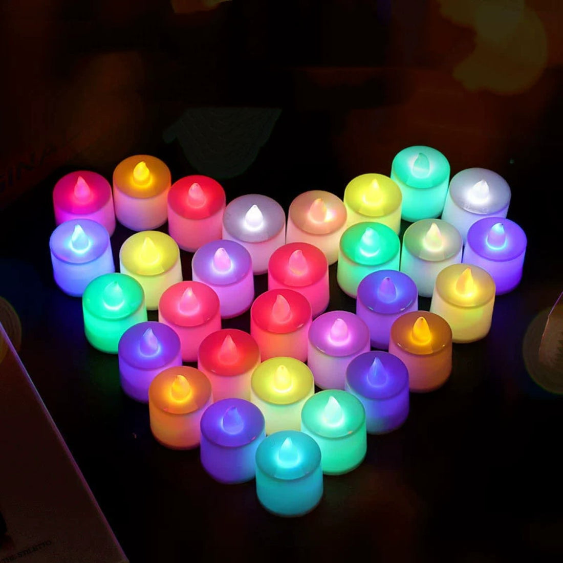HUPSCG08 Led Festival Tealight Candle Including Battery