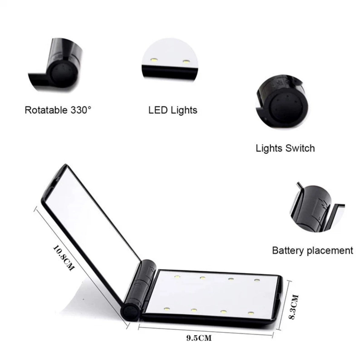 HUPSCG11 LED Makeup Mirror