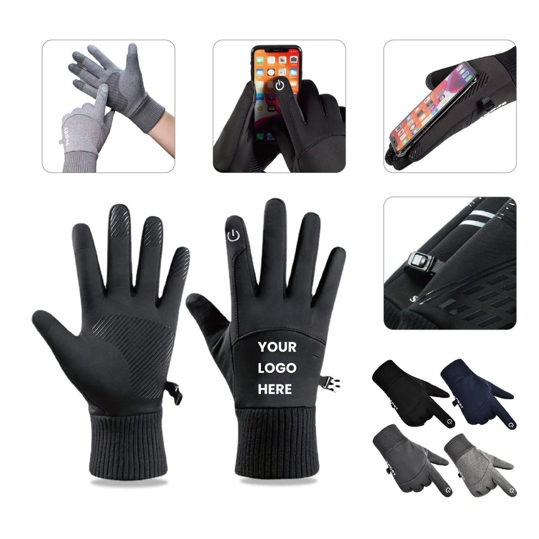 HUPSCG15 Winter Gloves Compatible With Screens