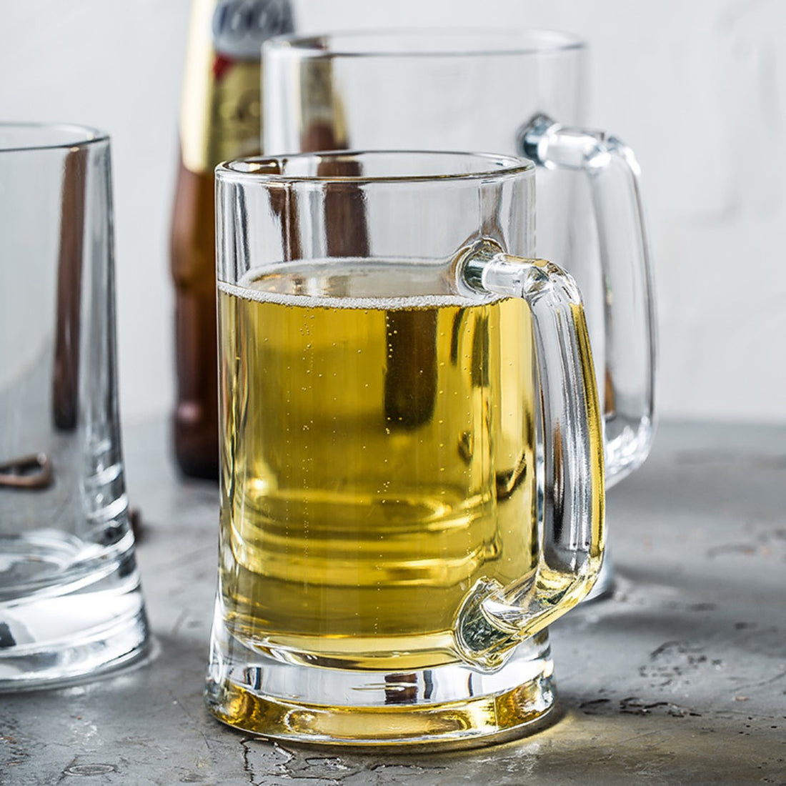 HUPSCG18 15 Oz Glass Tankard Mug