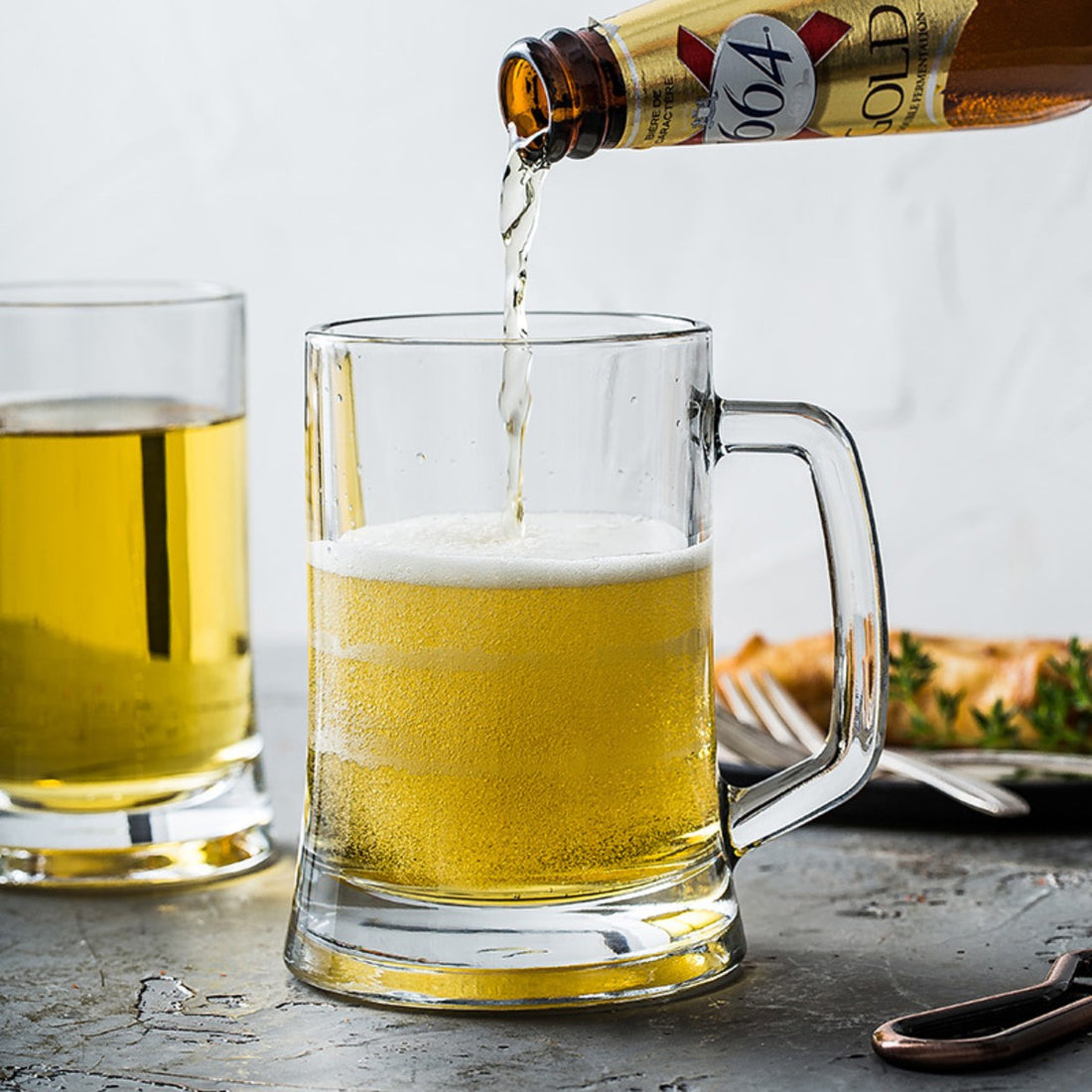 HUPSCG18 15 Oz Glass Tankard Mug