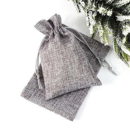 HUPSCG32 Custom Burlap Drawstring Pocket