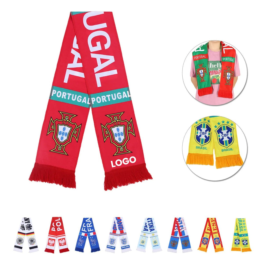 HUPSCG45 Customized Team Knitted Fan Scarf