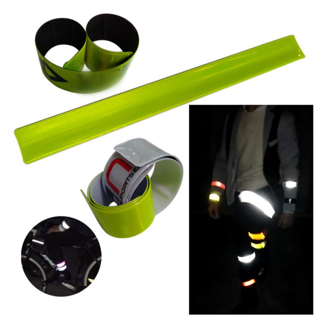 HUPSCG54 Pvc Safety Reflective Slap Bracelet