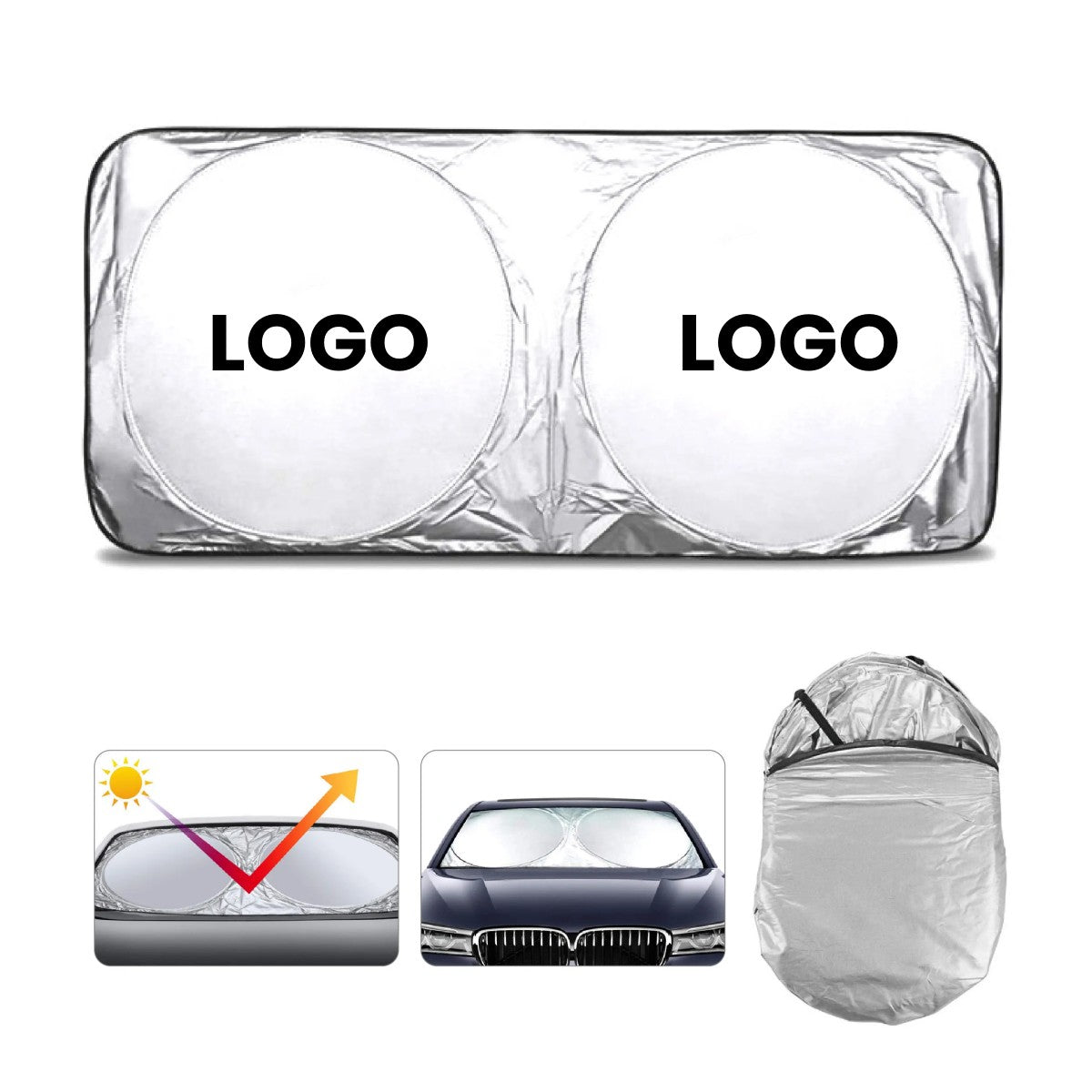 HUPSCG56 Folding Car Windshield Sunshade