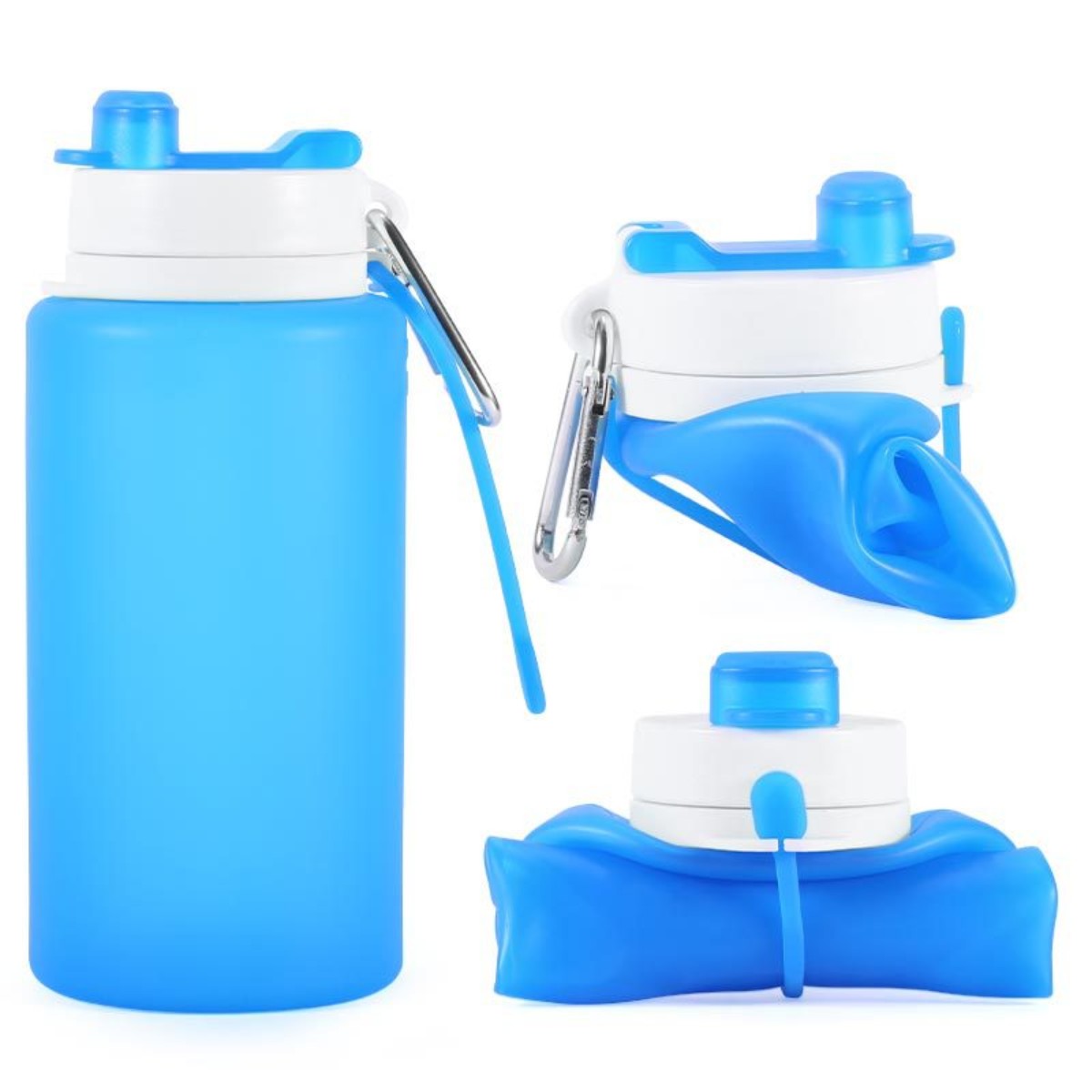 HUPSCG76 26 Oz Folding Water Bottle With Carabiner
