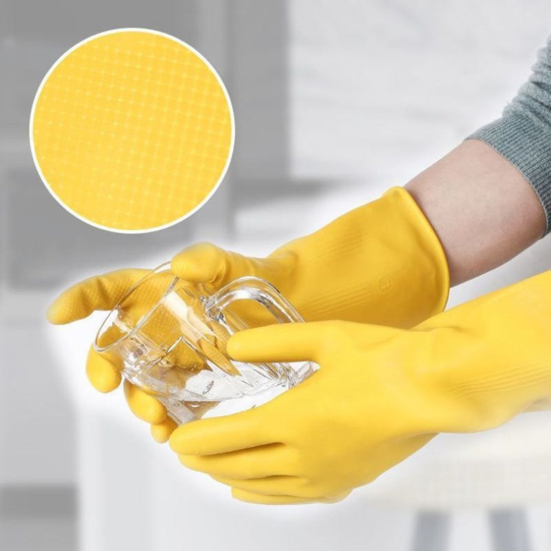 HUPSCG90 Pvc Household Dishwashing Gloves
