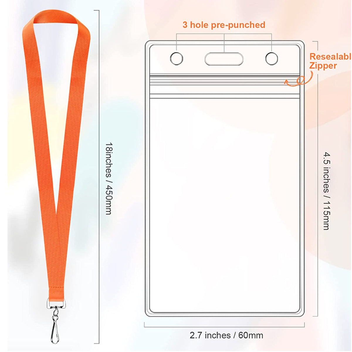 HUPSRC121 Clear Luggage Tags Bag