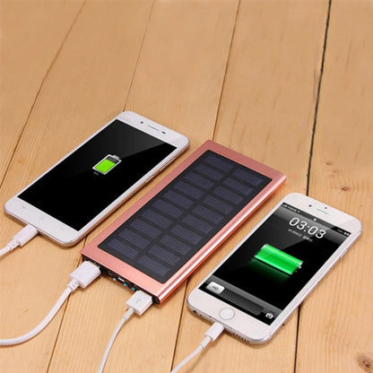 HUPSRC133 Dual Usb 6000Mah Solar Power Bank With Flashlight