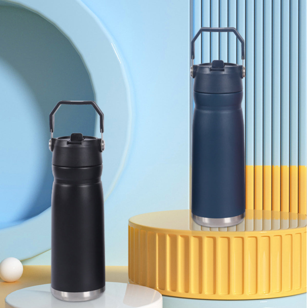 HUPSRC136 22 oz. Straw Water Bottle portable