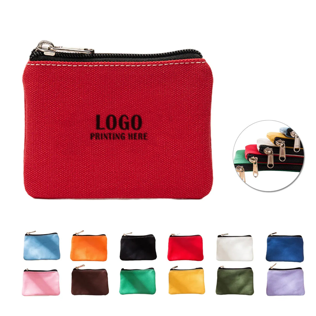 HUPSRC140 Cosmatic Storage Pouch Purse Coin Canvas Zipper Bags