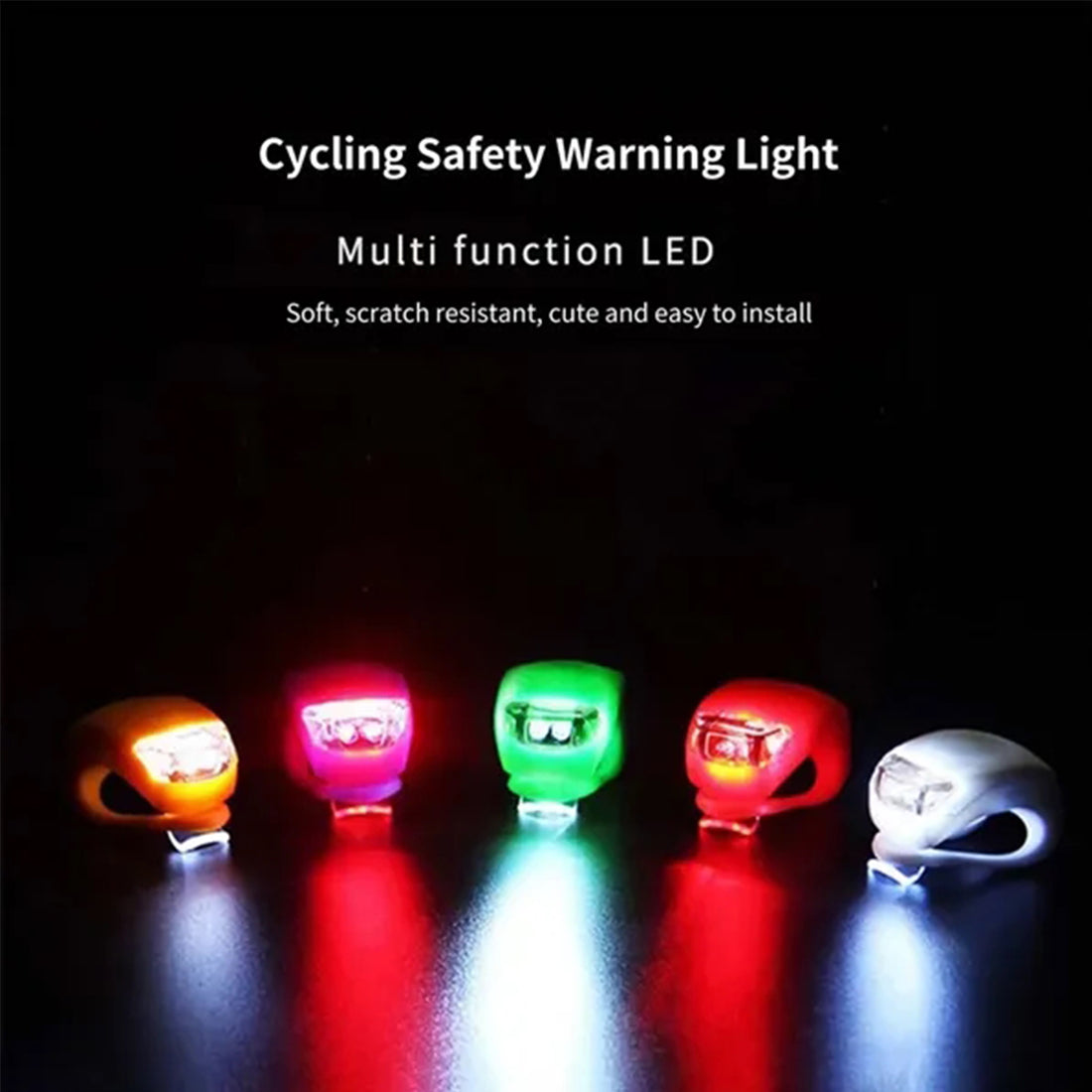 HUPSRC142 Silicone Led Bicycle Safety Light