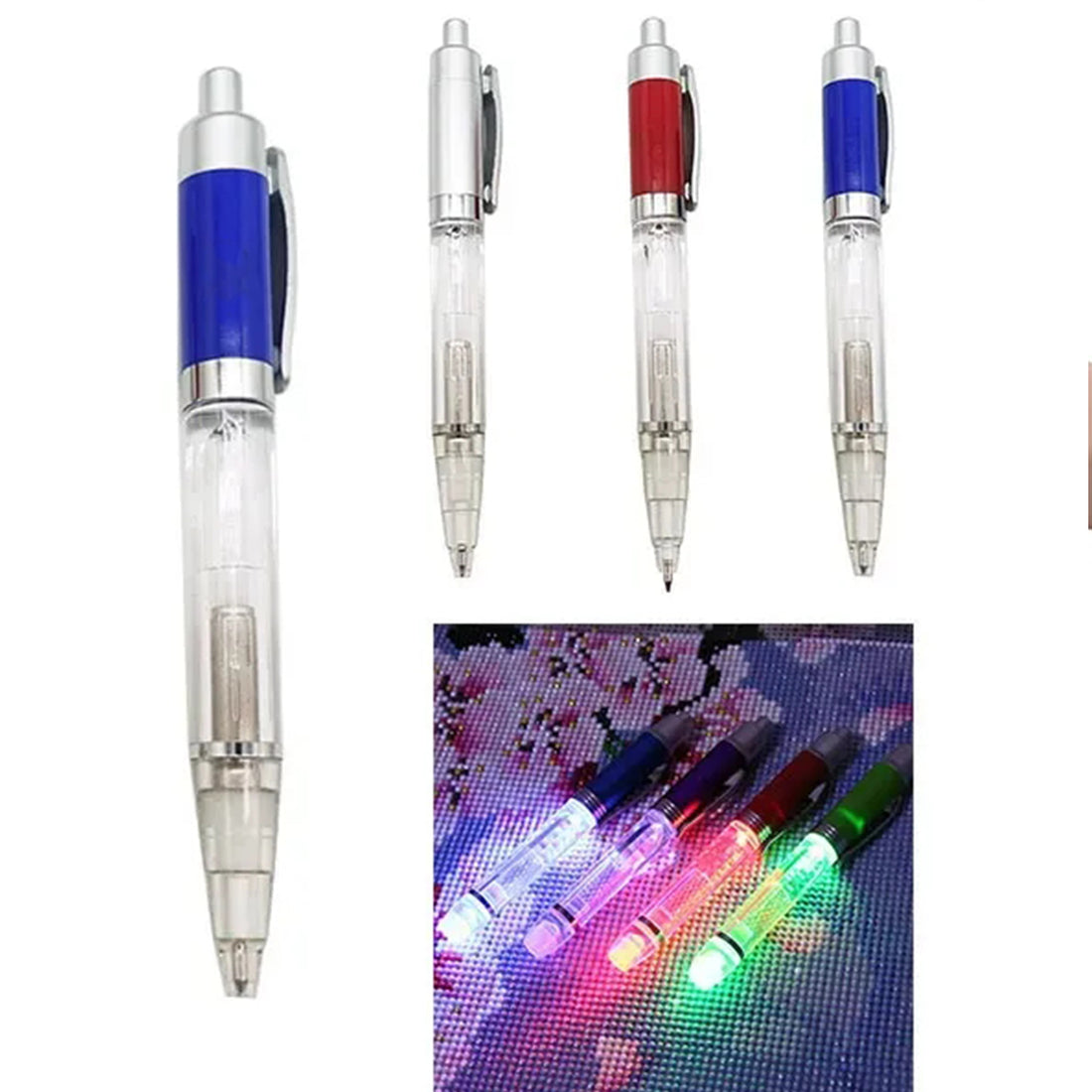 HUPSRC147 2 in 1 Lighted Tip LED Penlight Ballpoint Light Up