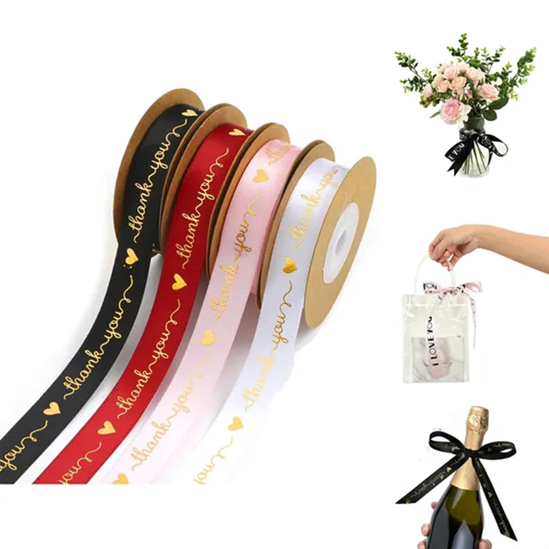 HUPSRC148 Polyester Ribbon Roll 0.78&quot; Width