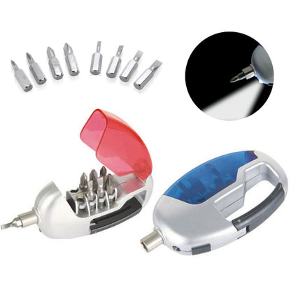 HUPSRC149 8 In 1 Multi-Function Screwdriver Tool Kit With Led Light