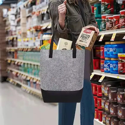 HUPSRC153 Two color Felt Tote