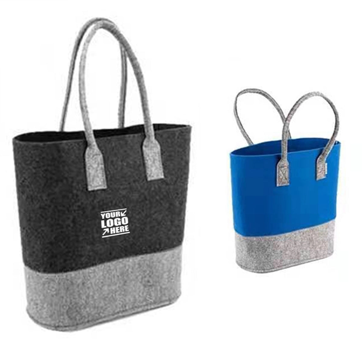 HUPSRC154 14 X13X4&quot; Felt Tote Bag