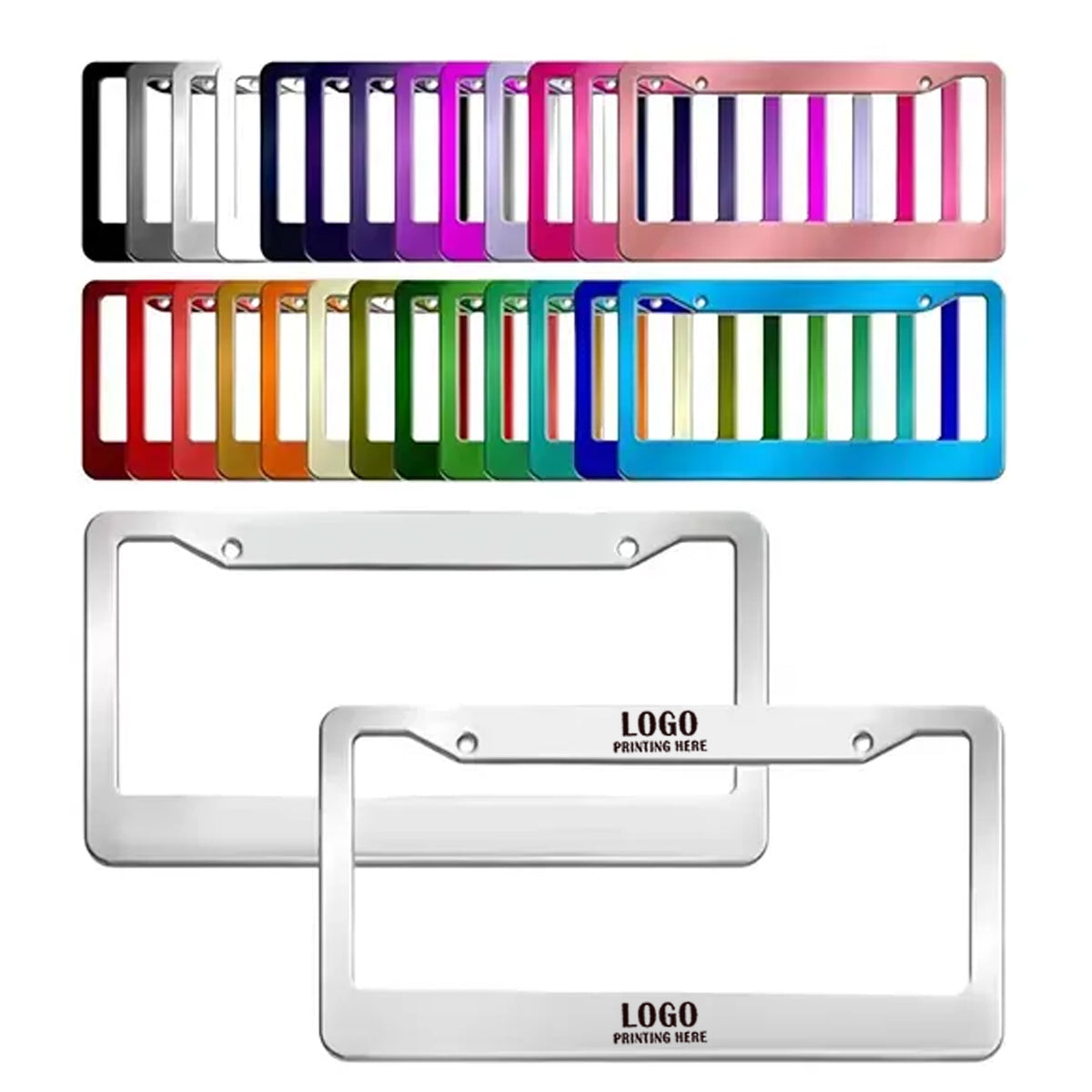 HUPSRC157 Metal Car Plate License Frame Cover