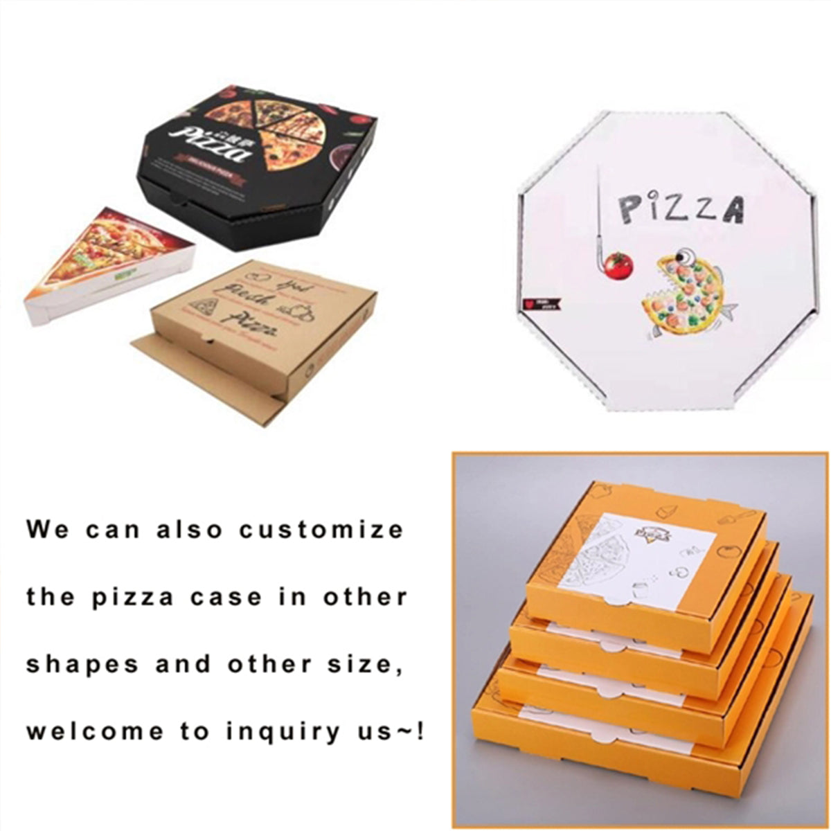 HUPSRC161 Custom Full Color 12&quot; Pizza Box
