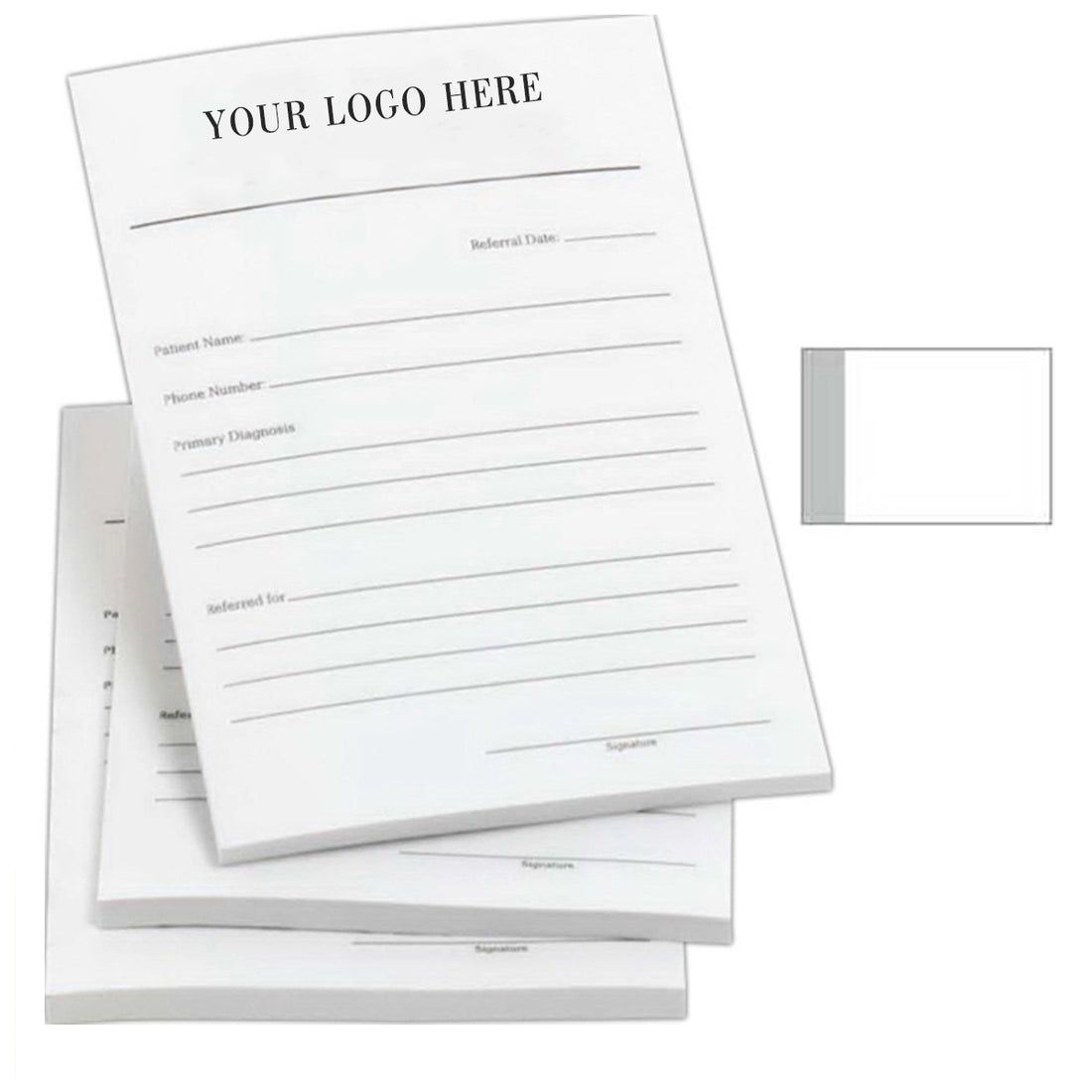 25 Sheets Paper Note Pad 4"X6" - White