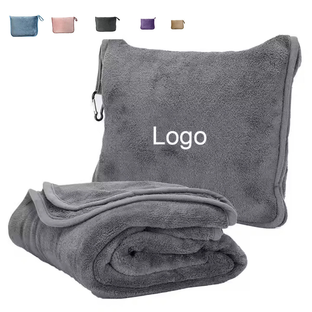 HUPSSX11 Warm Travel Blanket With Storage Bag