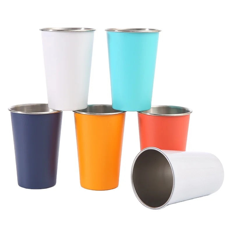 HUPSSY08Stainless Steel Pint Cup 16 oz