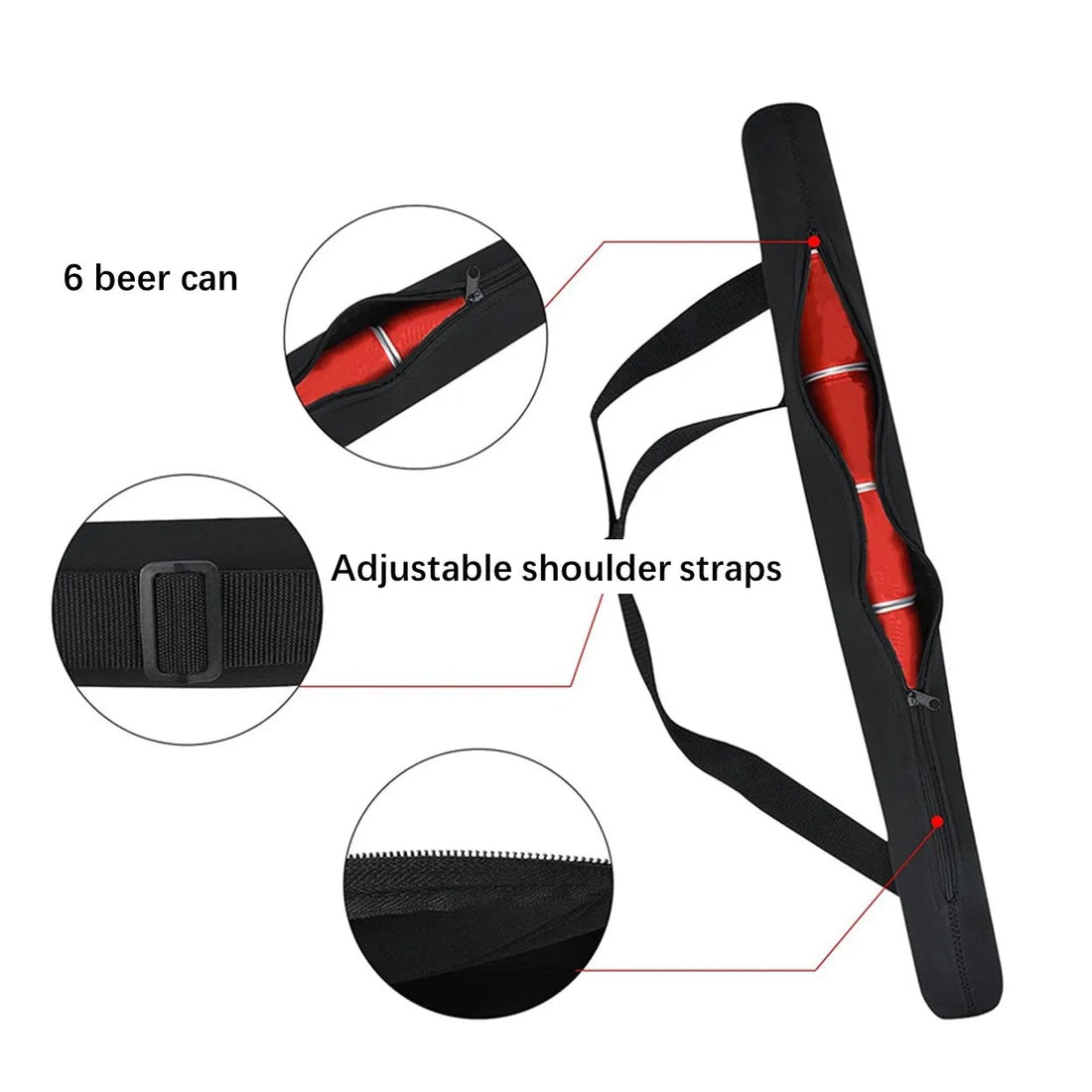 HUPSSY146-Pack Can Cooler Sling