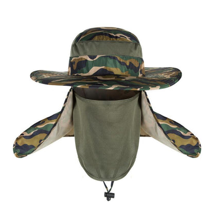 HUPSSY40Bucket Hat With Neck Flap