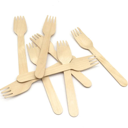HUPSSY65 Wood Dessert Sporks