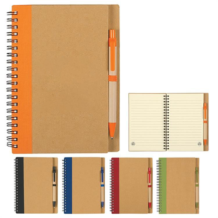 Spiral Notebook With Pen - shopify--color-pattern-to2ilu75