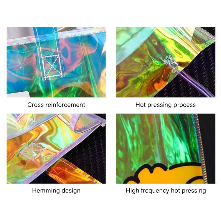HUPSSY92 Iridescent PVC Hologram Tote Bag