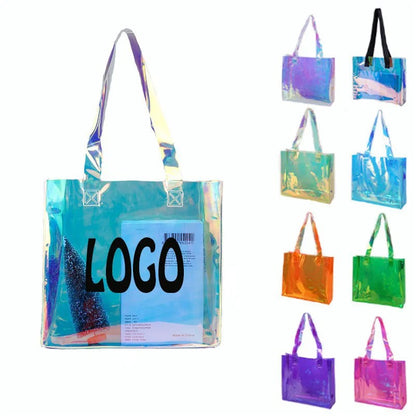 HUPSSY92 Iridescent PVC Hologram Tote Bag