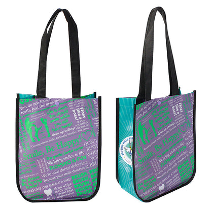 HUPSTL007 Small Laminated Waterproof Carryon Totes W/Round Corner