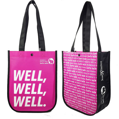 HUPSTL007 Small Laminated Waterproof Carryon Totes W/Round Corner