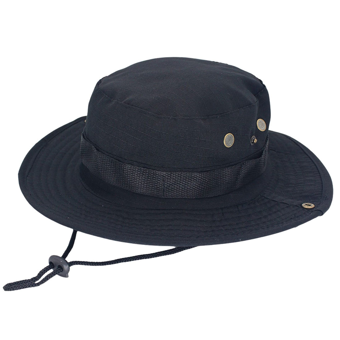 HUPSTL008 Wide Brim Cotton Adjustable Bucket Hats Caps