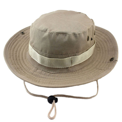 HUPSTL008 Wide Brim Cotton Adjustable Bucket Hats Caps