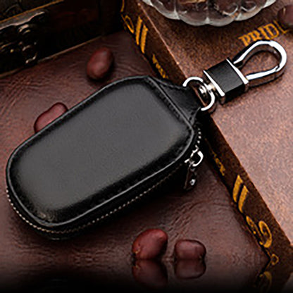 HUPSTL010 Leather Car Key Fob Wallet With Keychain