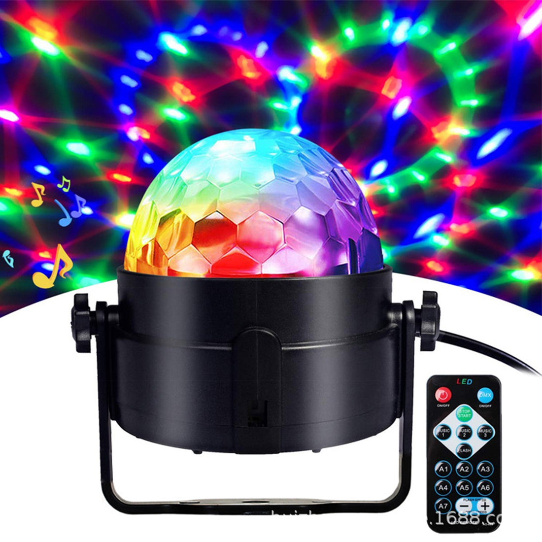 HUPSTL100 Remote Control Sound Activated Disco Party Light