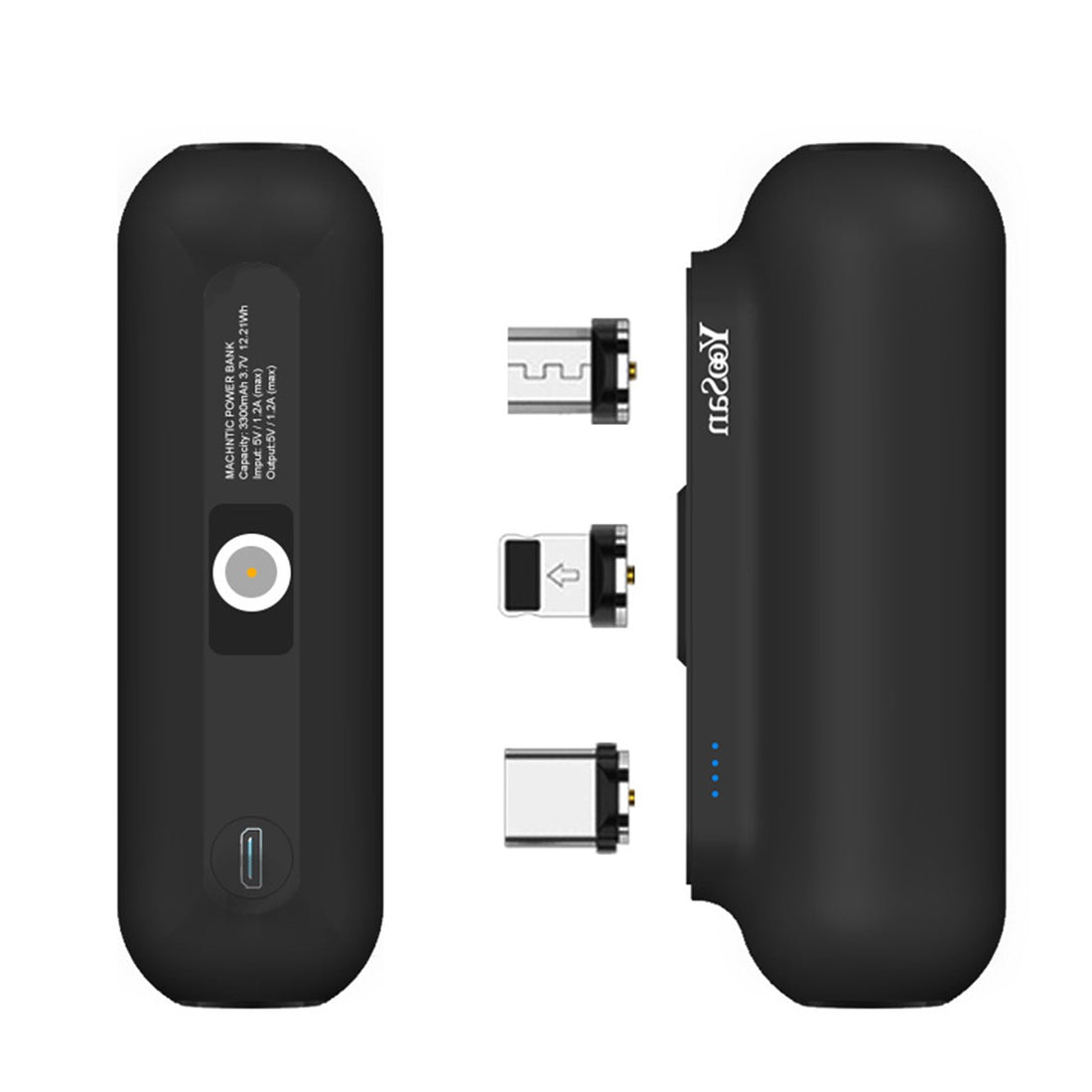 HUPSTL105 3000Mah Portable Power Bank With Magnetic Plug