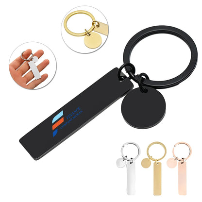 HUPSTL011 Stainless Steel Dog Tag Keychain