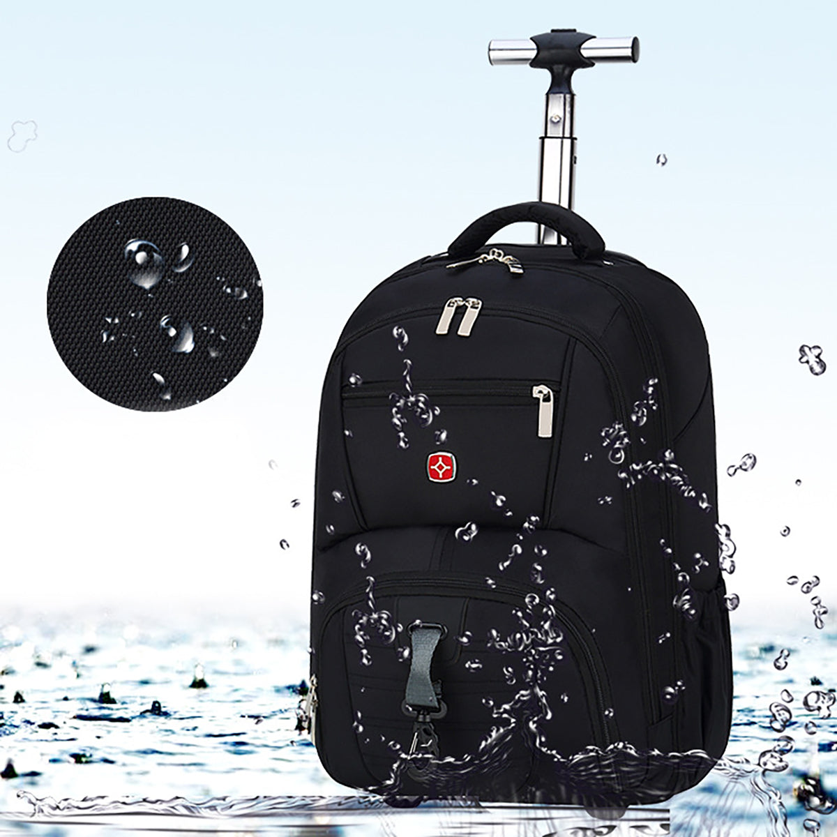 HUPSTL012 Wheeled Trolley Laptop Backpack