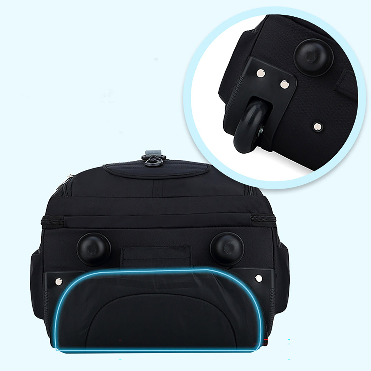 HUPSTL012 Wheeled Trolley Laptop Backpack