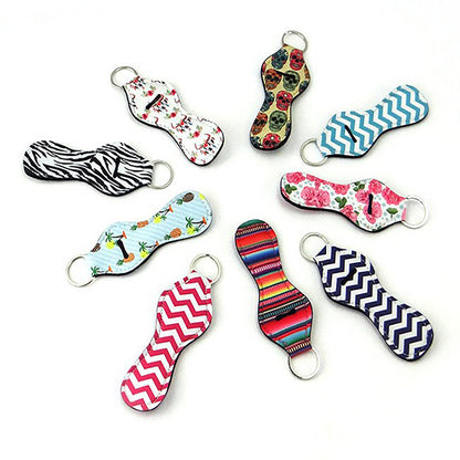 HUPSTL014 Neoprene Chapstick Holder Keychain