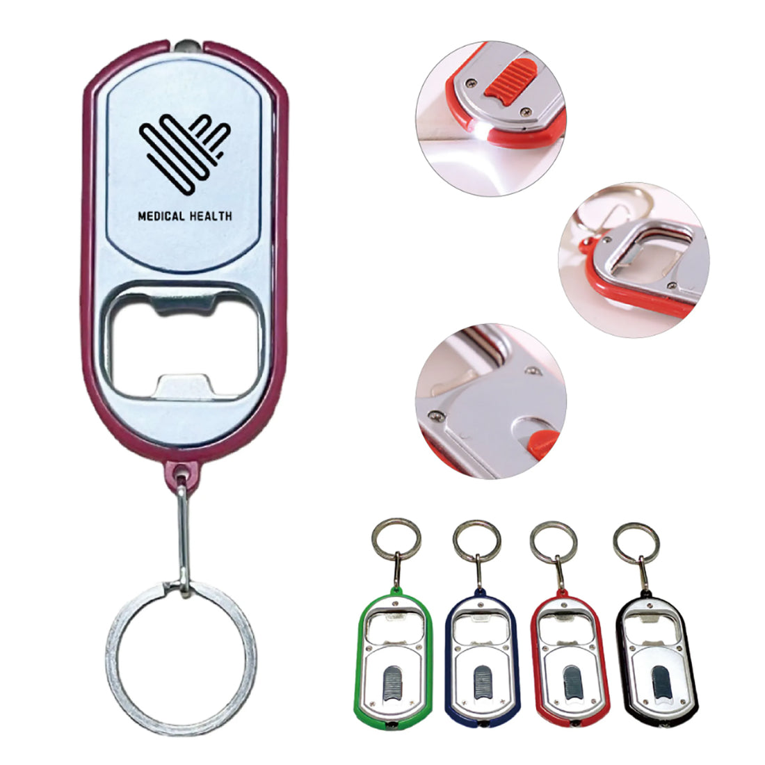HUPSTL018 Led Keychain Flashlight Bottle Opener