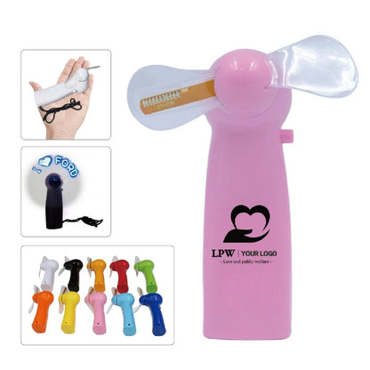 HUPST0L25 Message Editable Mini Flash Led Fan
