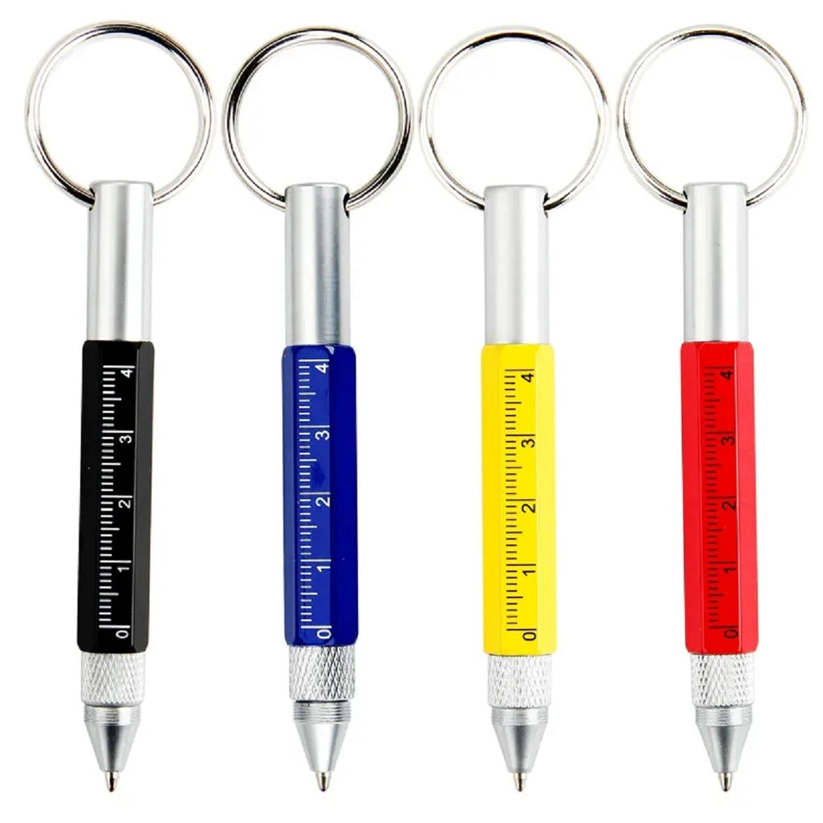 HUPSTL030 6-In-1 Multi Function Tool Pen With Key Chain